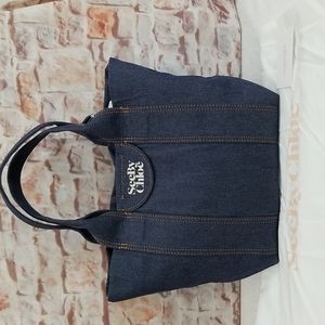 New See by Chloé Laetizia Denim Tote